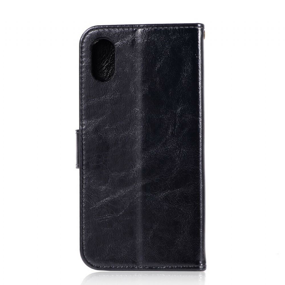 Flipové Pouzdro Na Xiaomi Redmi 7A Na Lana Vintage Kožený Řemínek