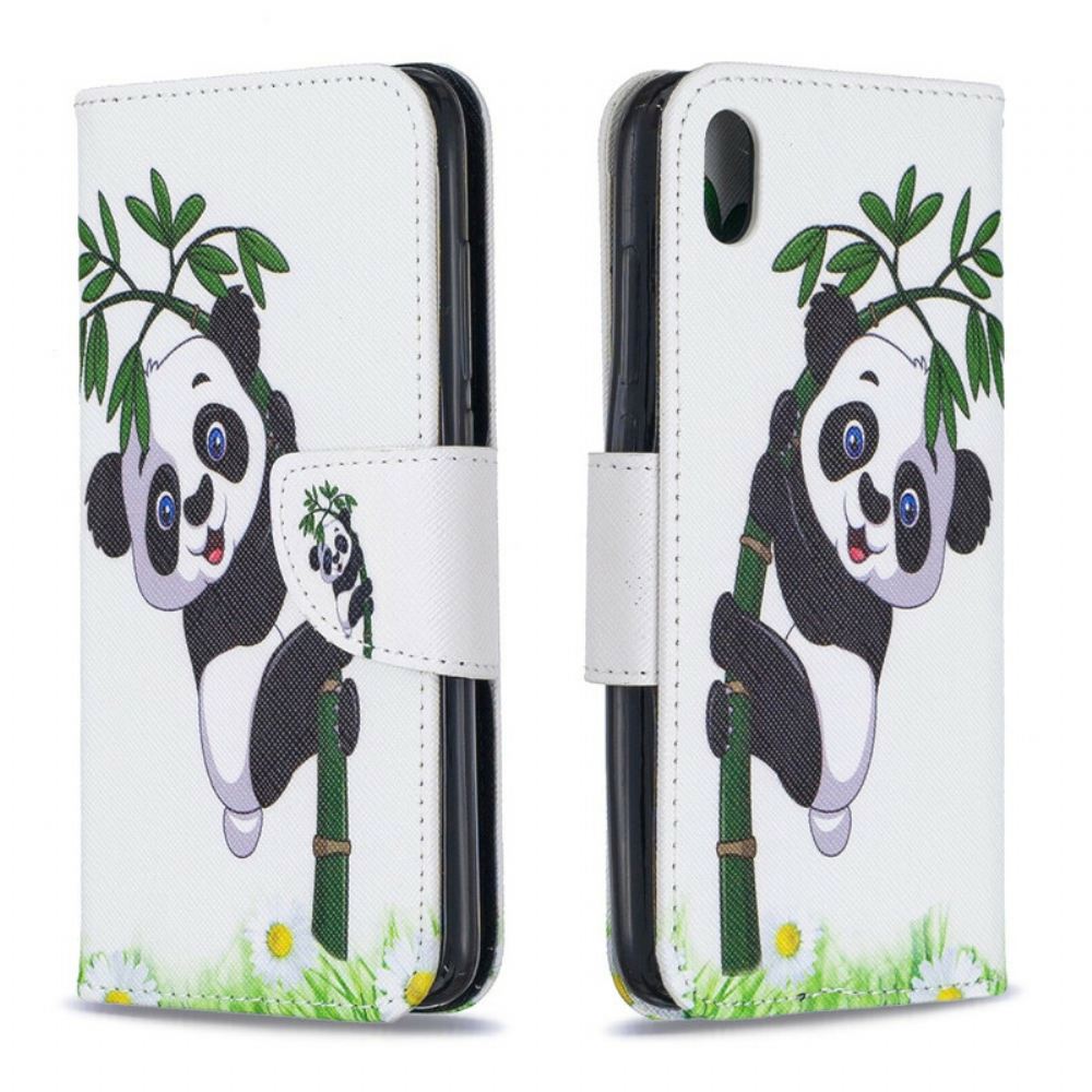 Flipové Pouzdro Na Xiaomi Redmi 7A Panda Na Bambusu