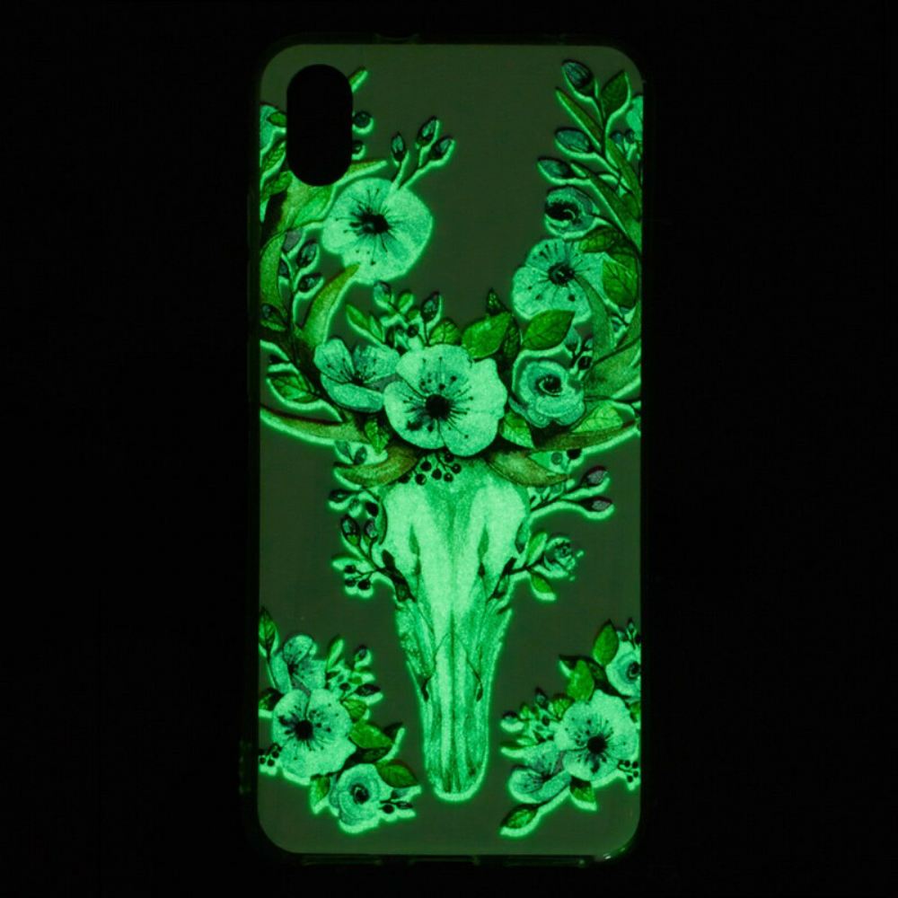 Kryt Na Xiaomi Redmi 7A Fluorescenční Květ Elk