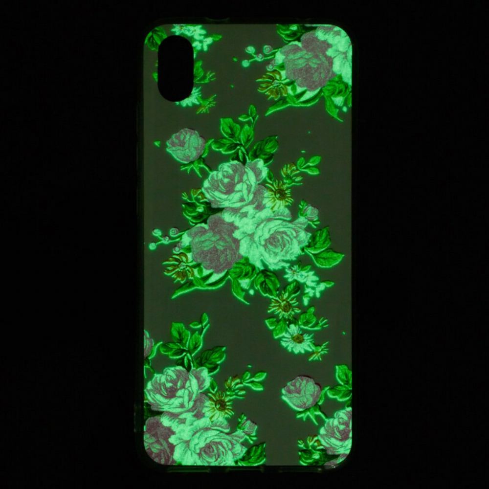 Kryt Na Xiaomi Redmi 7A Fluorescenční Květiny Liberty