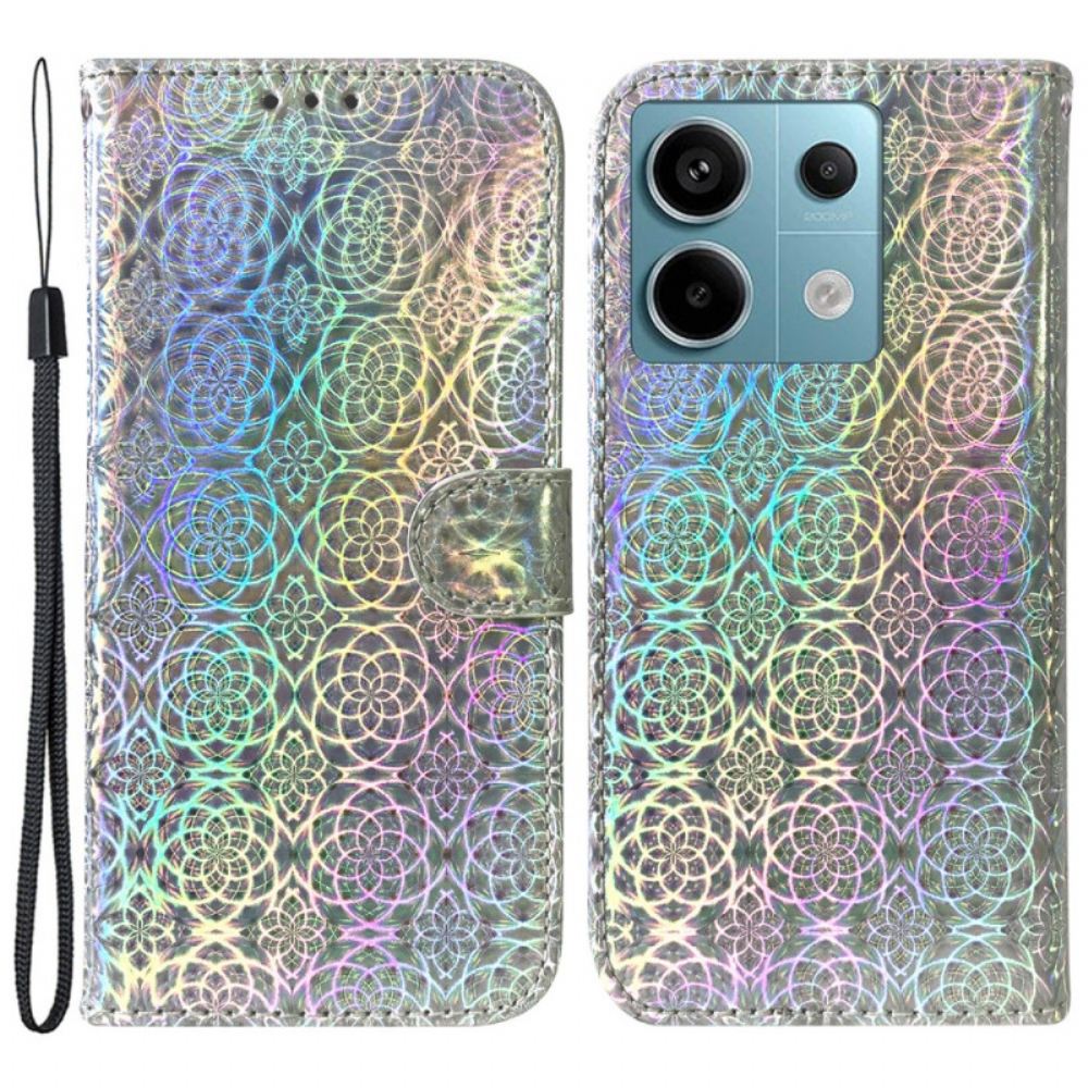 Kožený Kryt Xiaomi Redmi Note 13 Pro 5g Vzor Disco Popruhu