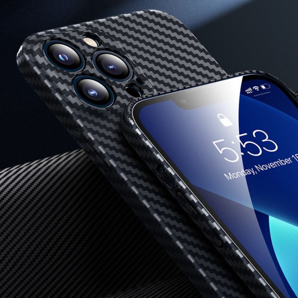 Kryty Na Mobil Na iPhone 14 Pro Design Uhlíkových Vláken