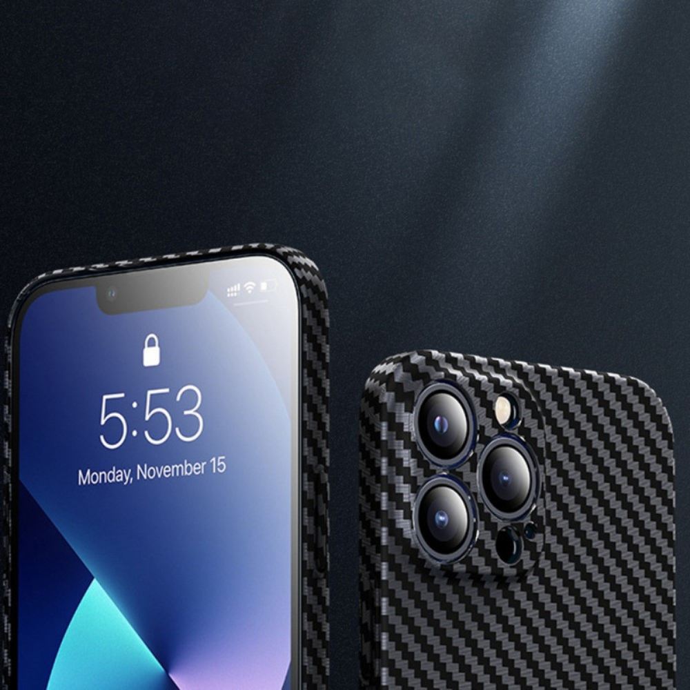 Kryty Na Mobil Na iPhone 14 Pro Design Uhlíkových Vláken