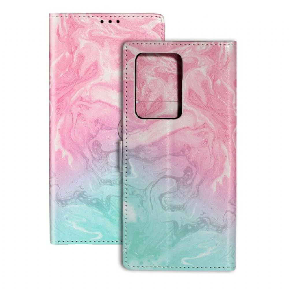 Flipové Pouzdro Na Samsung Galaxy S20 Plus / S20 Plus 5G Designer Marble