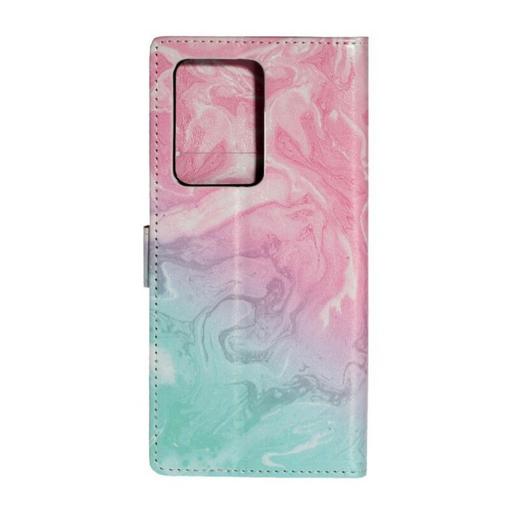 Flipové Pouzdro Na Samsung Galaxy S20 Plus / S20 Plus 5G Designer Marble