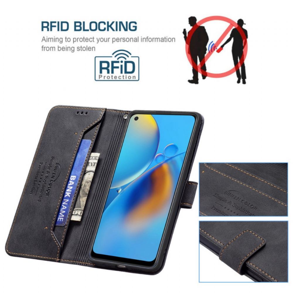 Flipové Pouzdro Na Oppo A74 4G Binfen Color Rfid