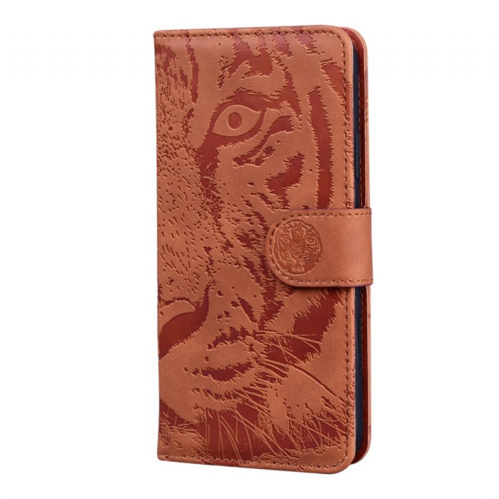 Flipové Pouzdro Na Oppo A74 4G Tiger Face Print