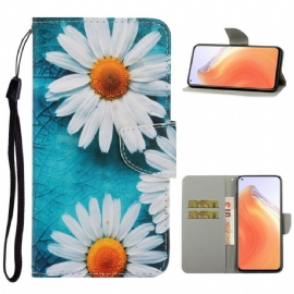 Flipové Pouzdro Na Xiaomi Mi 10T / 10T Pro Na Lana Strappy Daisies