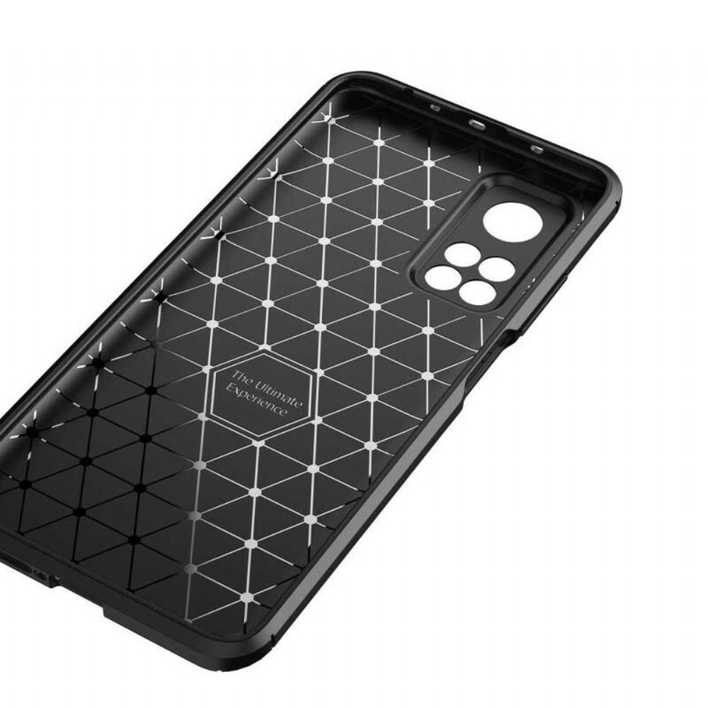 Kryt Na Xiaomi Mi 10T / 10T Pro Flexibilní Textura Uhlíkových Vláken