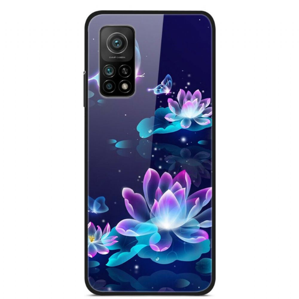 Kryt Na Xiaomi Mi 10T / 10T Pro Tvrzené Sklo Fancy Flowers