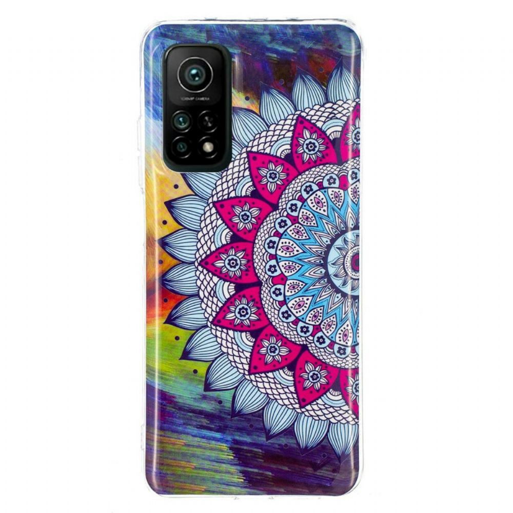 Kryty Na Mobil Na Xiaomi Mi 10T / 10T Pro Fluorescenční Barevná Mandala