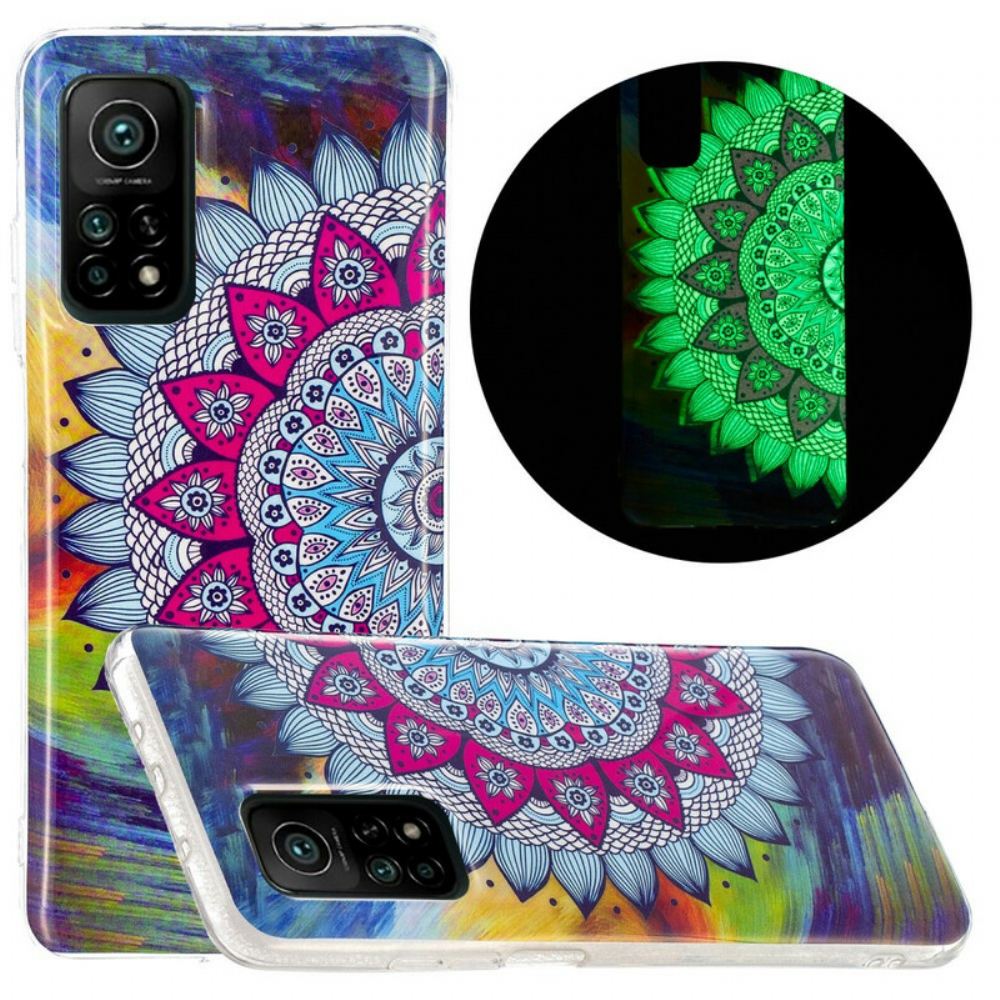 Kryty Na Mobil Na Xiaomi Mi 10T / 10T Pro Fluorescenční Barevná Mandala