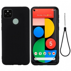 Kryt Na Google Pixel 5A Tekutý Silikon Se Šňůrkou