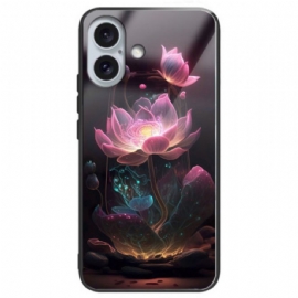 Kryt iPhone 16 Plus Kryty Na Mobil Tvrzené Sklo Lotus Rose