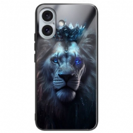 Kryt iPhone 16 Plus Tvrzené Sklo Blue Lion