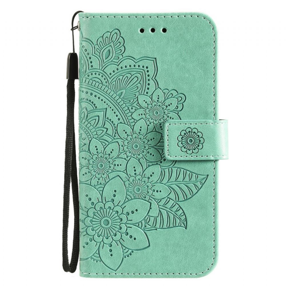 Flipové Pouzdro Na Samsung Galaxy M32 Květinová Mandala