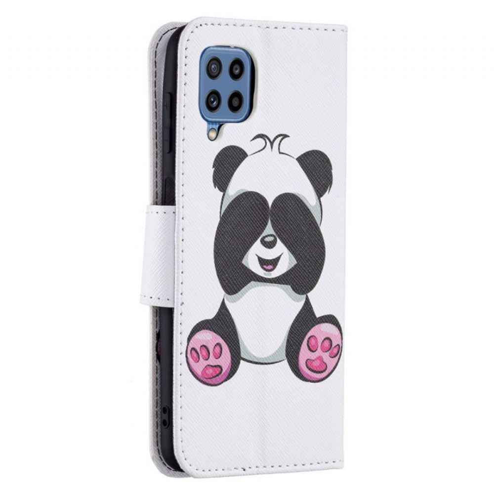 Kožené Pouzdro Na Samsung Galaxy M32 Panda Zábava