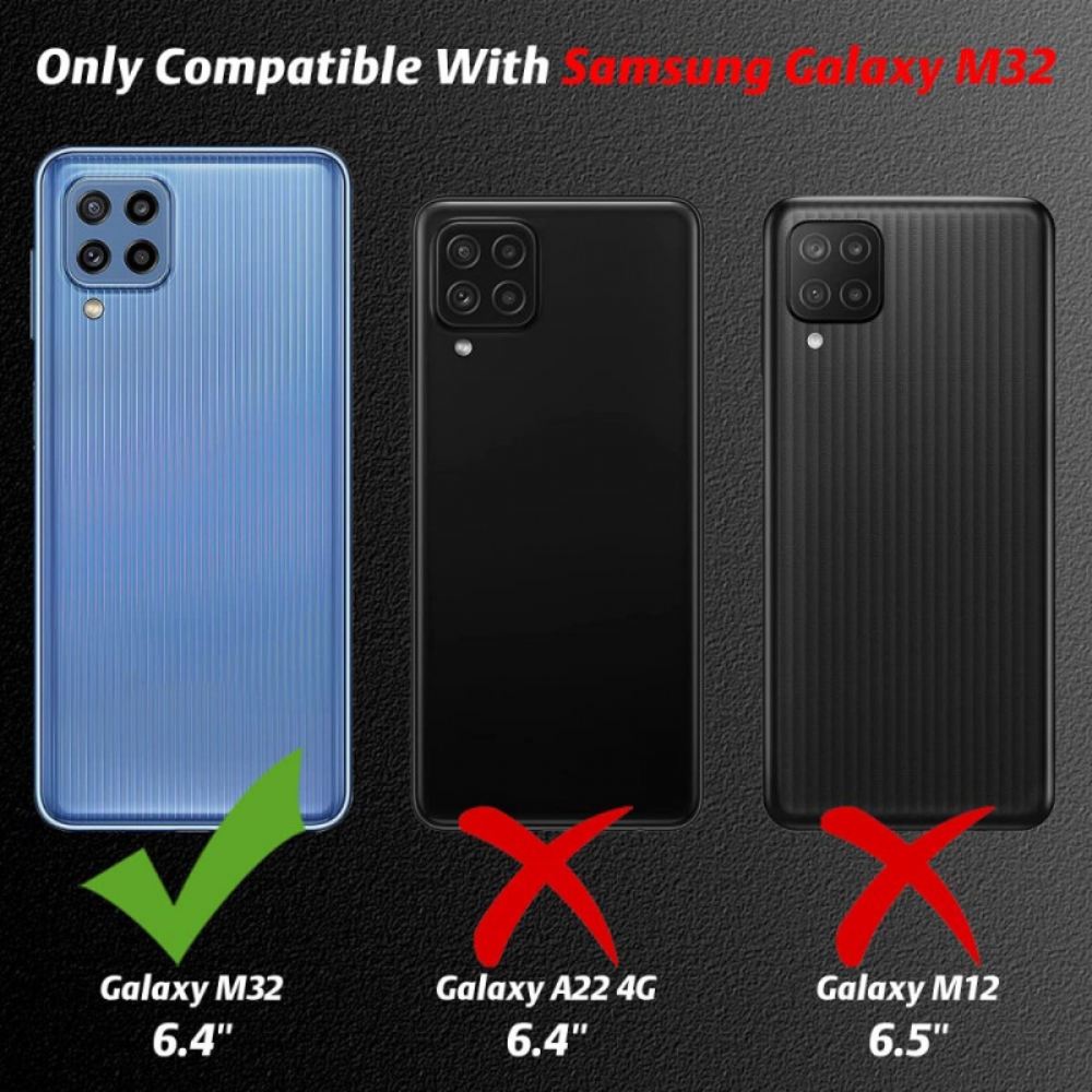 Kryt Na Samsung Galaxy M32 Kombinovaný Displej A Displej Z Tvrzeného Skla