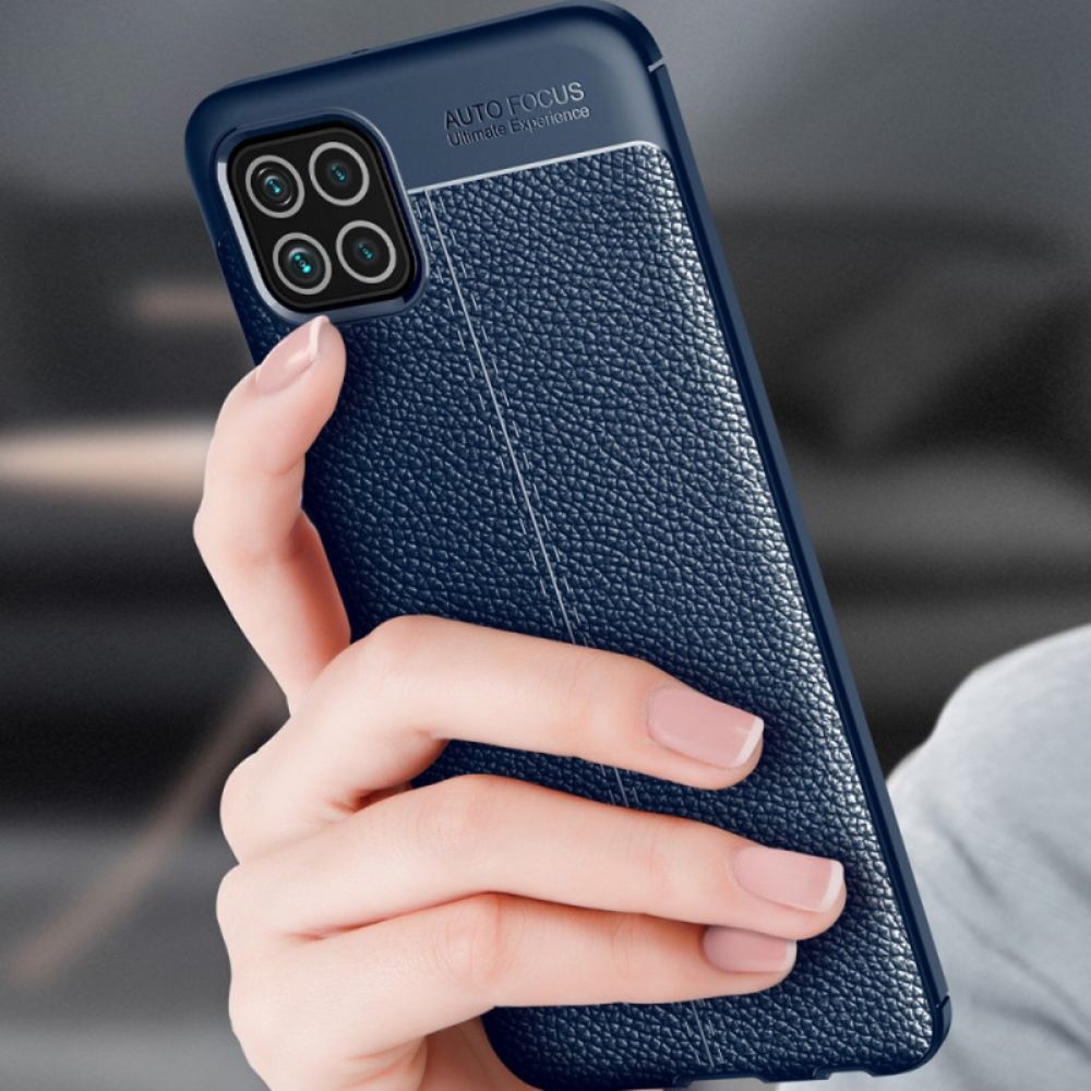 Kryty Na Mobil Na Samsung Galaxy M32 Efekt Kůže Litchi S Dvojitou Linií