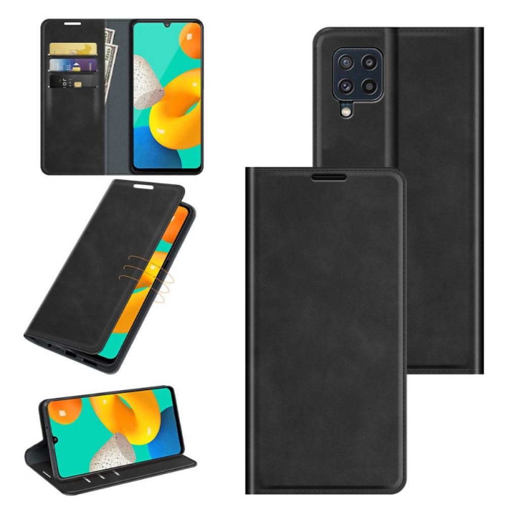 Kryty Na Mobil Na Samsung Galaxy M32 Flipové Pouzdro Stylový Kožený Design