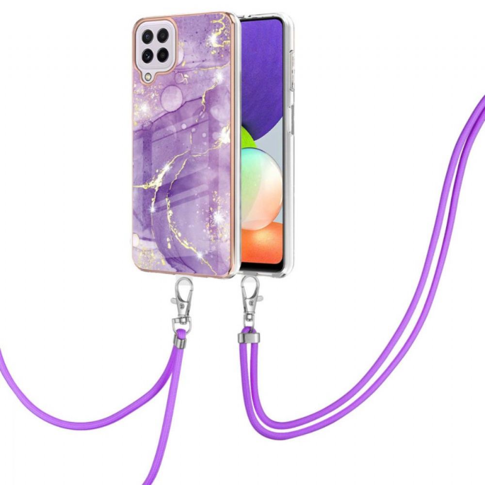 Kryty Na Mobil Na Samsung Galaxy M32 Na Lana À Cord Marble Design