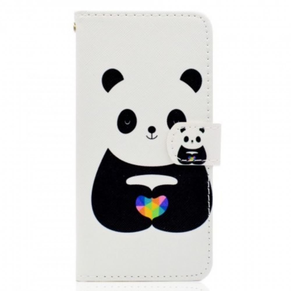 Kožené Pouzdro Na Huawei Y5 2018 Panda Love