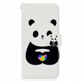 Kožené Pouzdro Na Huawei Y5 2018 Panda Love