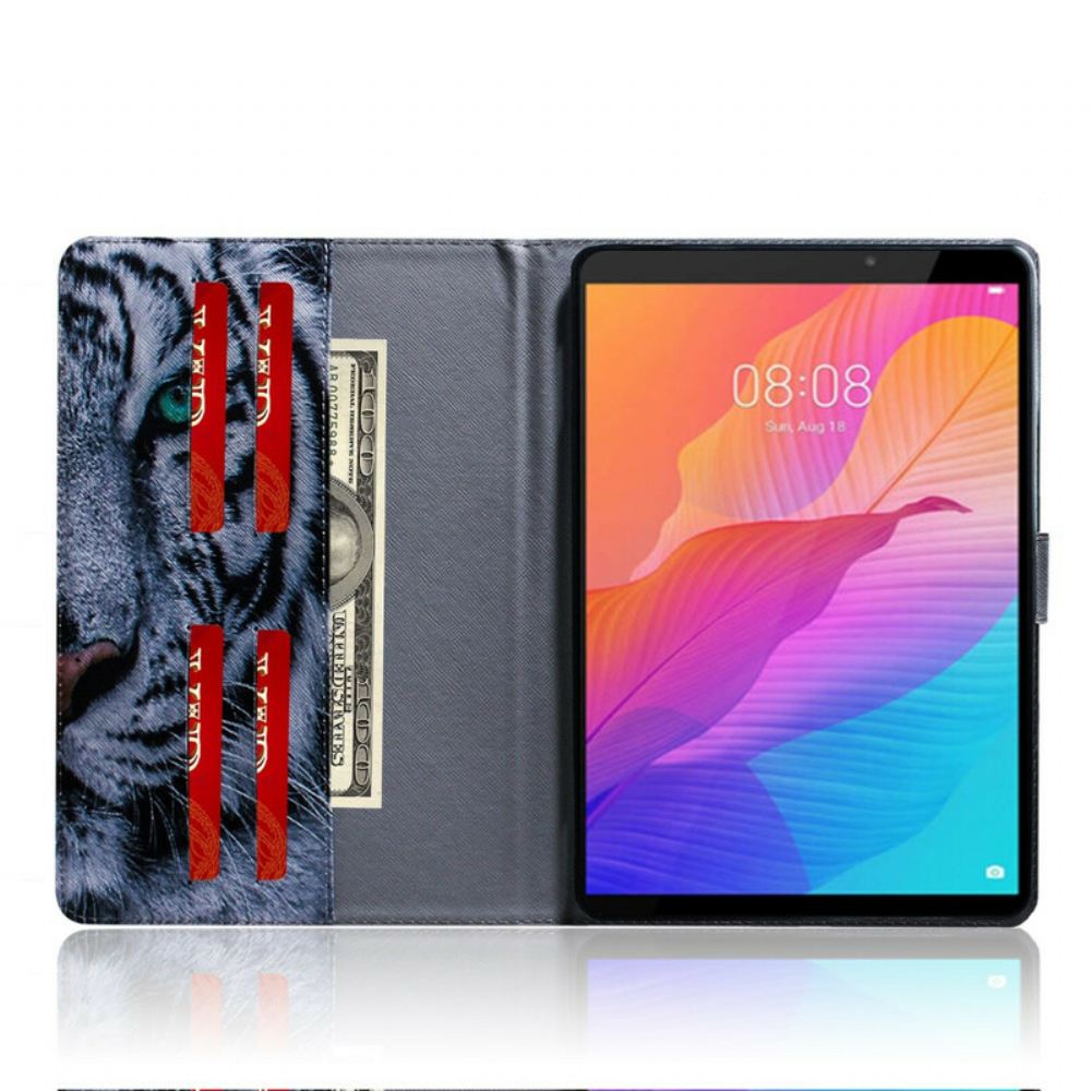 Flipové Pouzdro Na Huawei MatePad T 8 Tygří Hlava