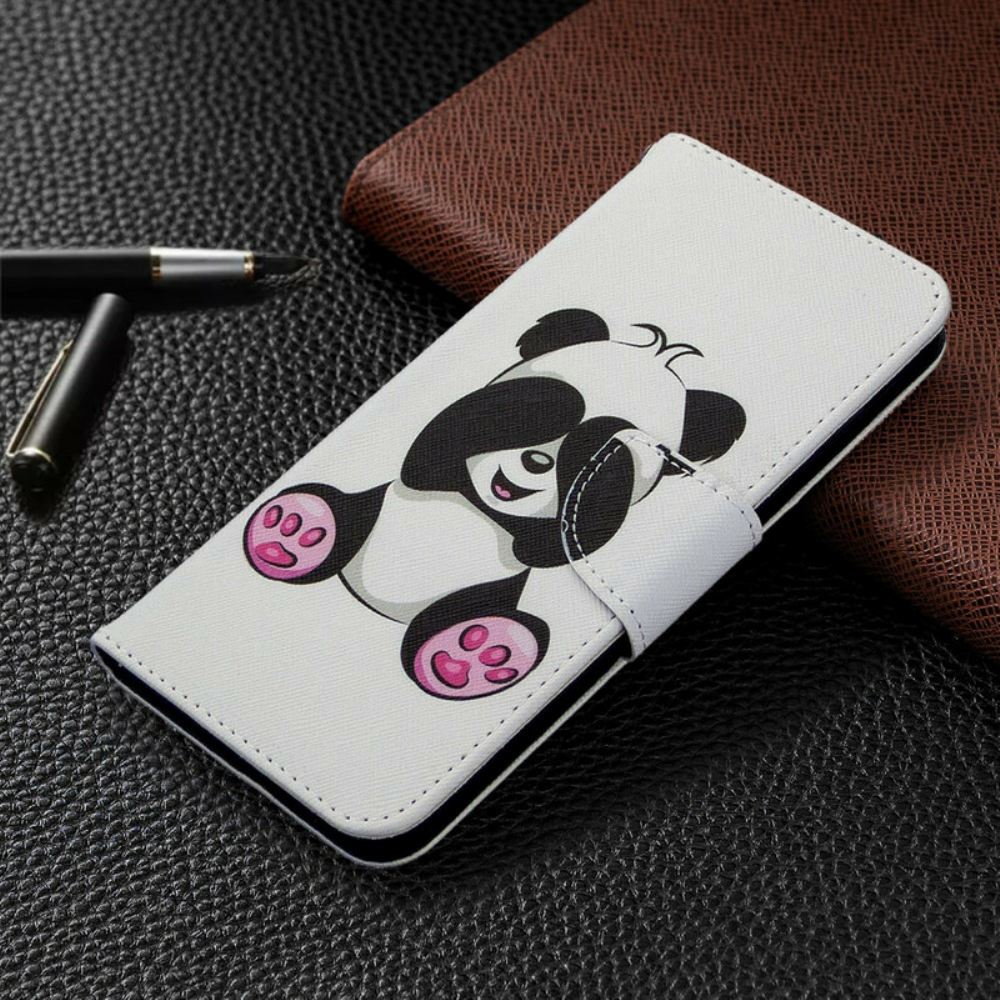 Flipové Pouzdro Na Samsung Galaxy M11 Panda Zábava