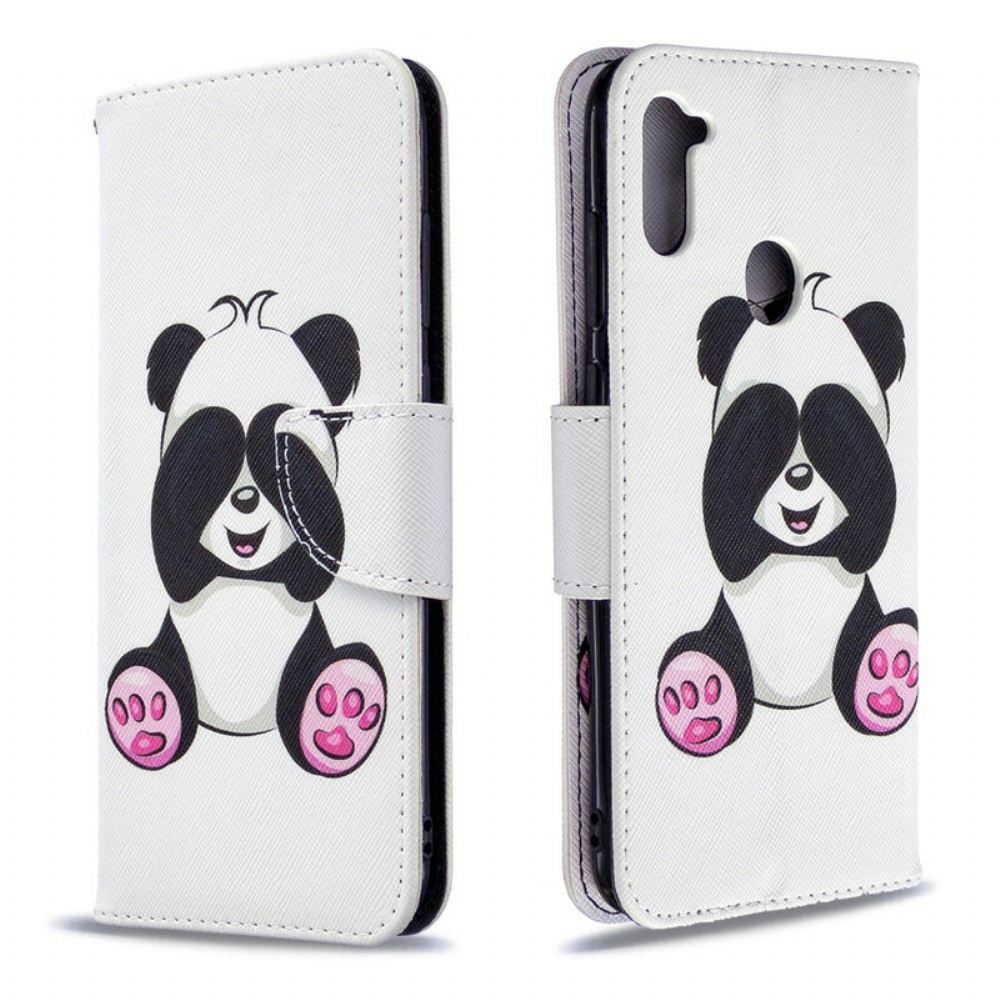 Flipové Pouzdro Na Samsung Galaxy M11 Panda Zábava