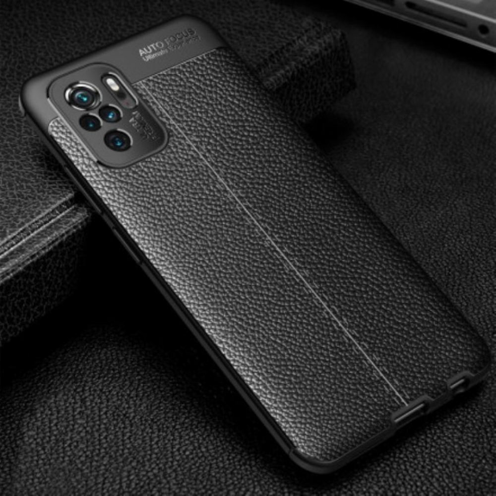 Kryt Na Poco M5s Leather Effect Litchi Double Line