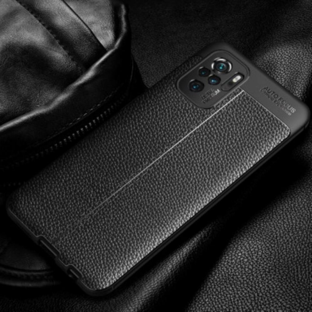 Kryt Na Poco M5s Leather Effect Litchi Double Line