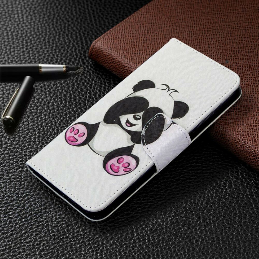 Kožené Pouzdro Na Huawei P40 Lite Panda Fun