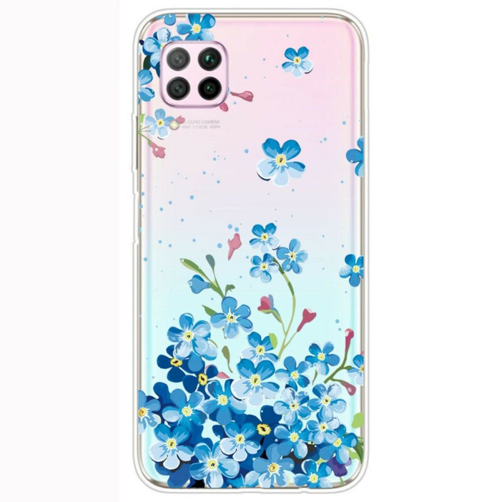 Kryt Na Huawei P40 Lite Kytice Modrých Květů