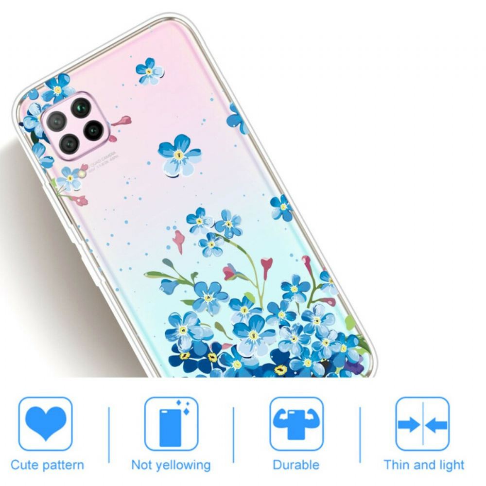 Kryt Na Huawei P40 Lite Kytice Modrých Květů