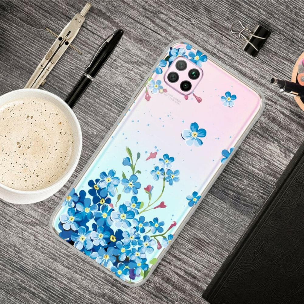 Kryt Na Huawei P40 Lite Kytice Modrých Květů