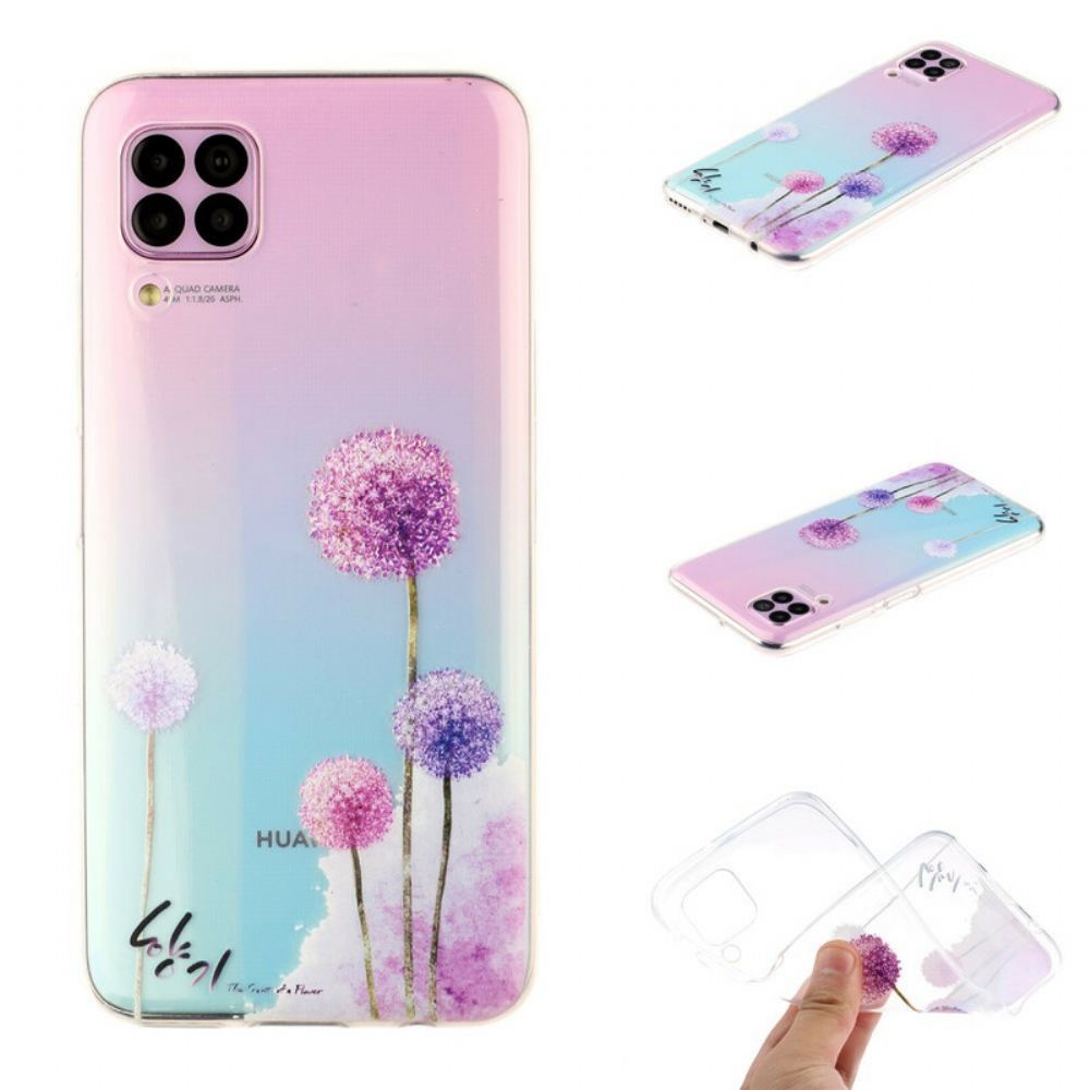 Kryt Na Huawei P40 Lite Transparentní Barevné Pampelišky