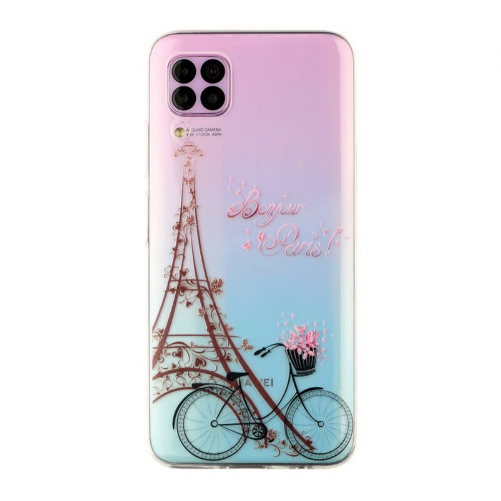 Kryt Na Huawei P40 Lite Transparentní Bonjour Paris