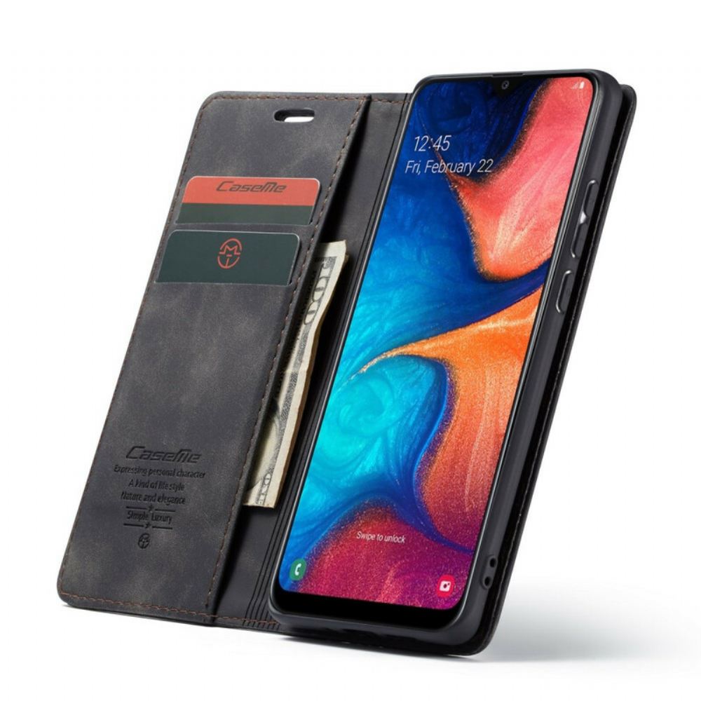 Kryty Na Mobil Na Samsung Galaxy A30 / A20 Flipové Pouzdro Caseme Umělá Kůže