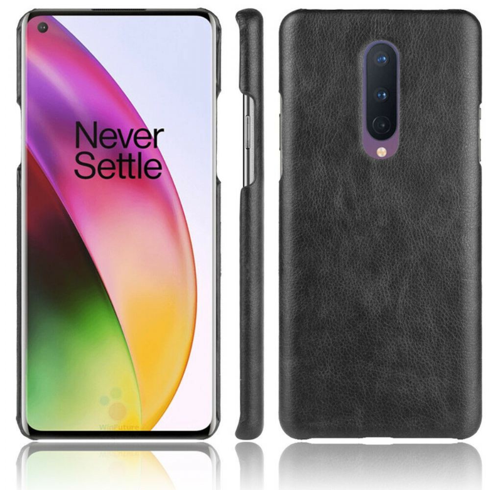 Kryt Na OnePlus 8 Výkonový Efekt Litchi Kůže