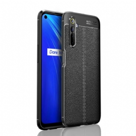 Kryt Na Realme 6 Efekt Kůže Litchi S Dvojitou Linií