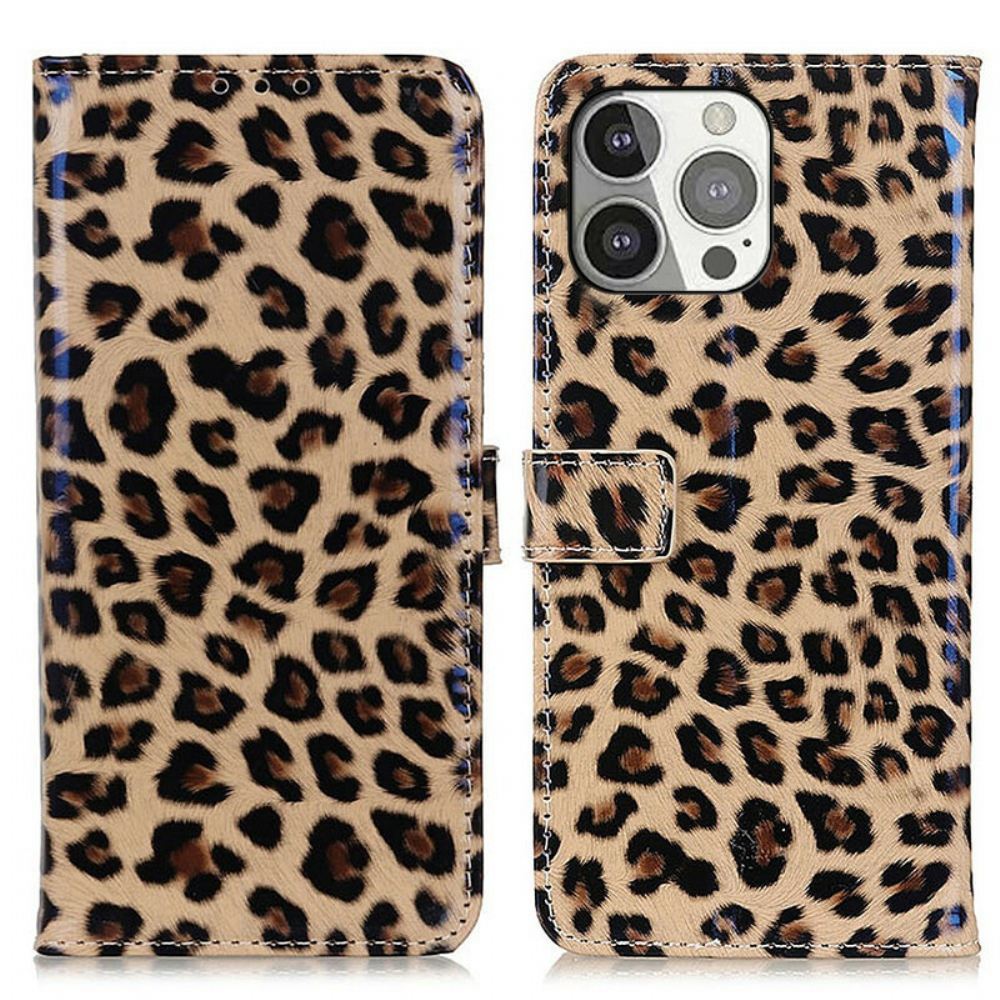 Flipové Pouzdro Na iPhone 13 Pro Leopard