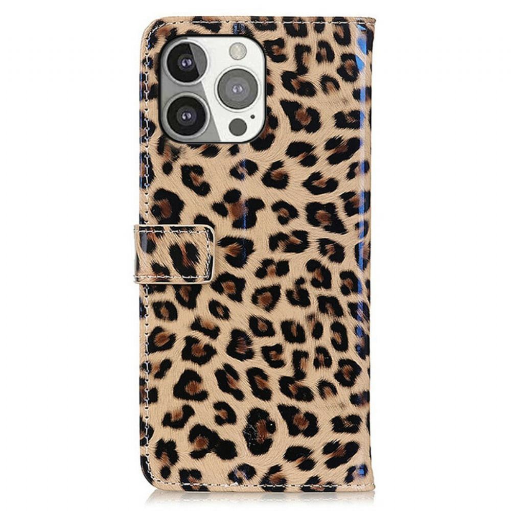 Flipové Pouzdro Na iPhone 13 Pro Leopard