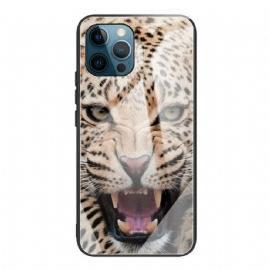 Kryt Na iPhone 13 Pro Leopardí Tvrzené Sklo