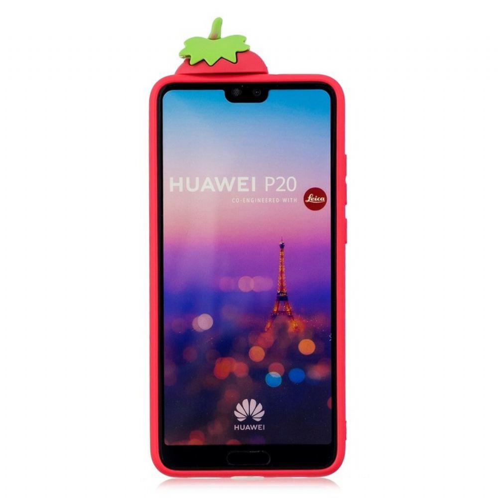 Kryt Na Huawei P20 3d Jahoda