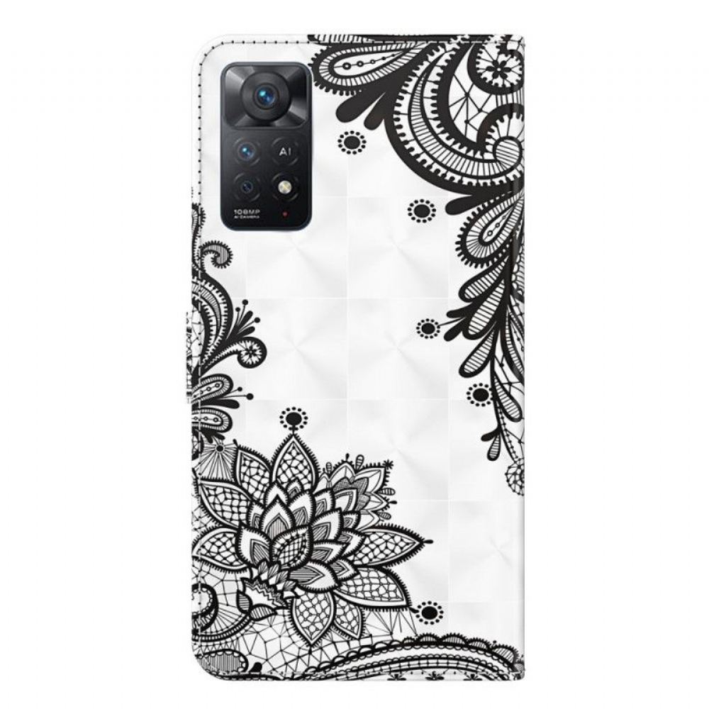 Flipové Pouzdro Na Xiaomi Redmi Note 11 Pro / 11 Pro 5G Elegantní Krajka