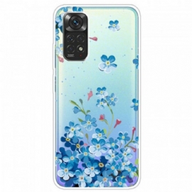 Kryt Na Xiaomi Redmi Note 11 Pro / 11 Pro 5G Kytice Modrých Květin