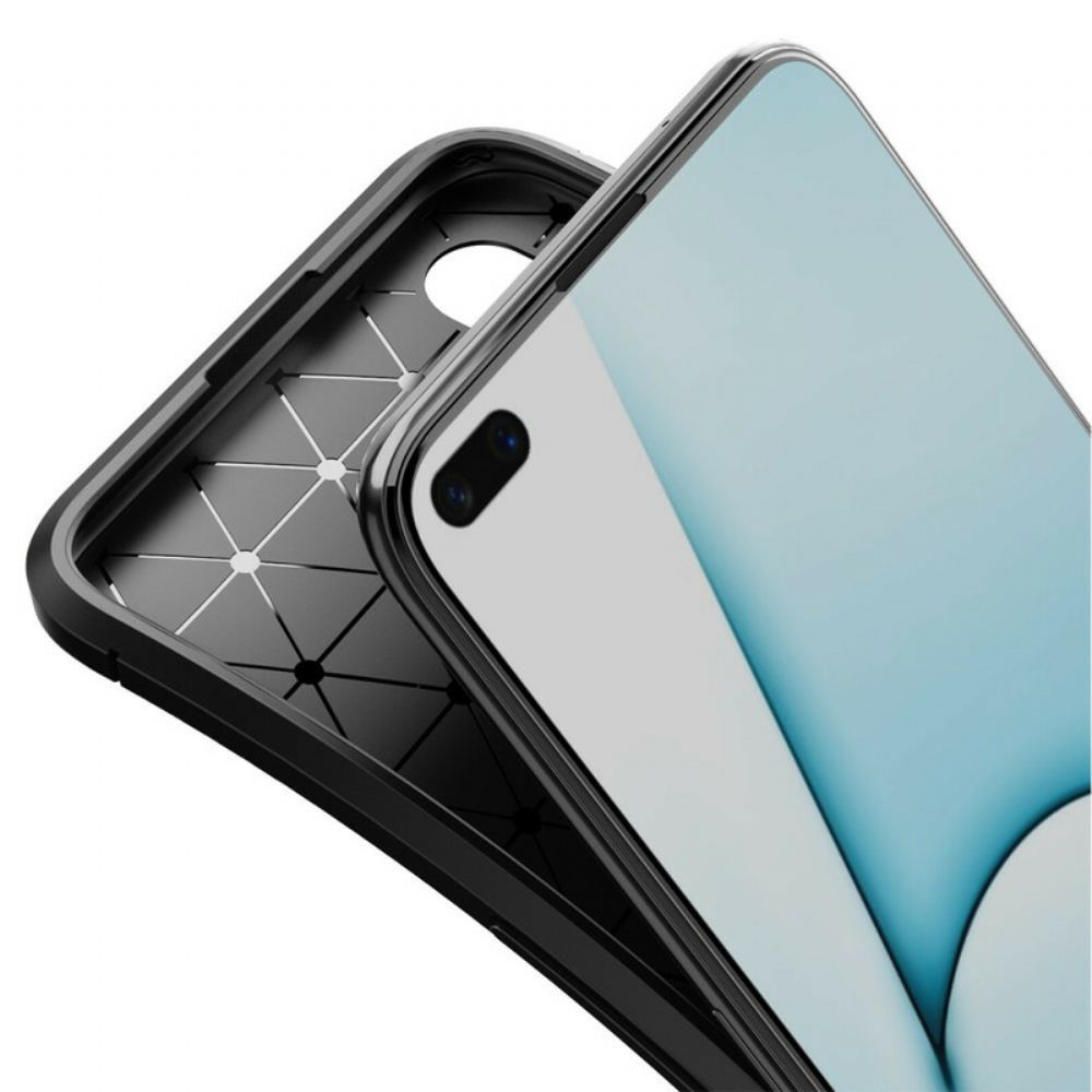 Kryt Na Realme X50 Flexibilní Textura Uhlíkových Vláken