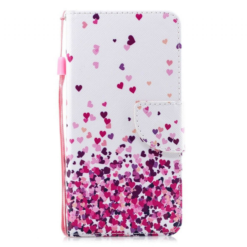 Flipové Pouzdro Na iPhone 11 Na Lana Více Strappy Hearts