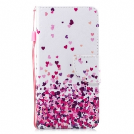 Flipové Pouzdro Na iPhone 11 Na Lana Více Strappy Hearts